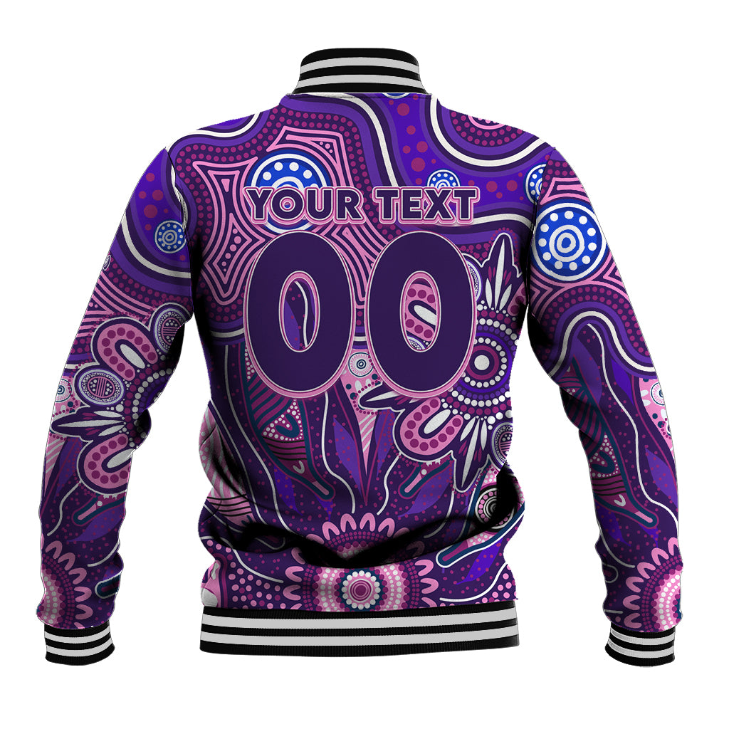 Personalised Freo NAIDOC Week 2024 Baseball Jacket Aussie Aboriginal Art