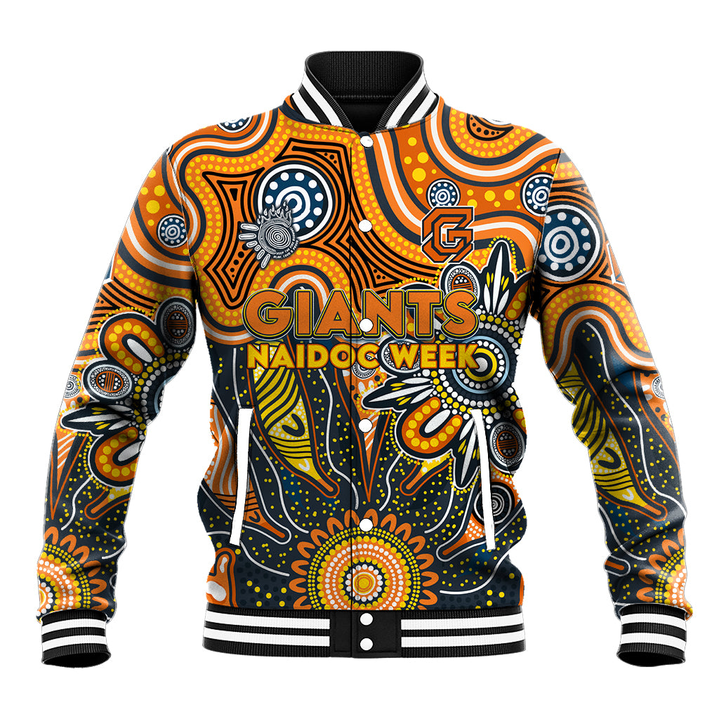 Personalised Giants NAIDOC Week 2024 Baseball Jacket Aussie Aboriginal Art