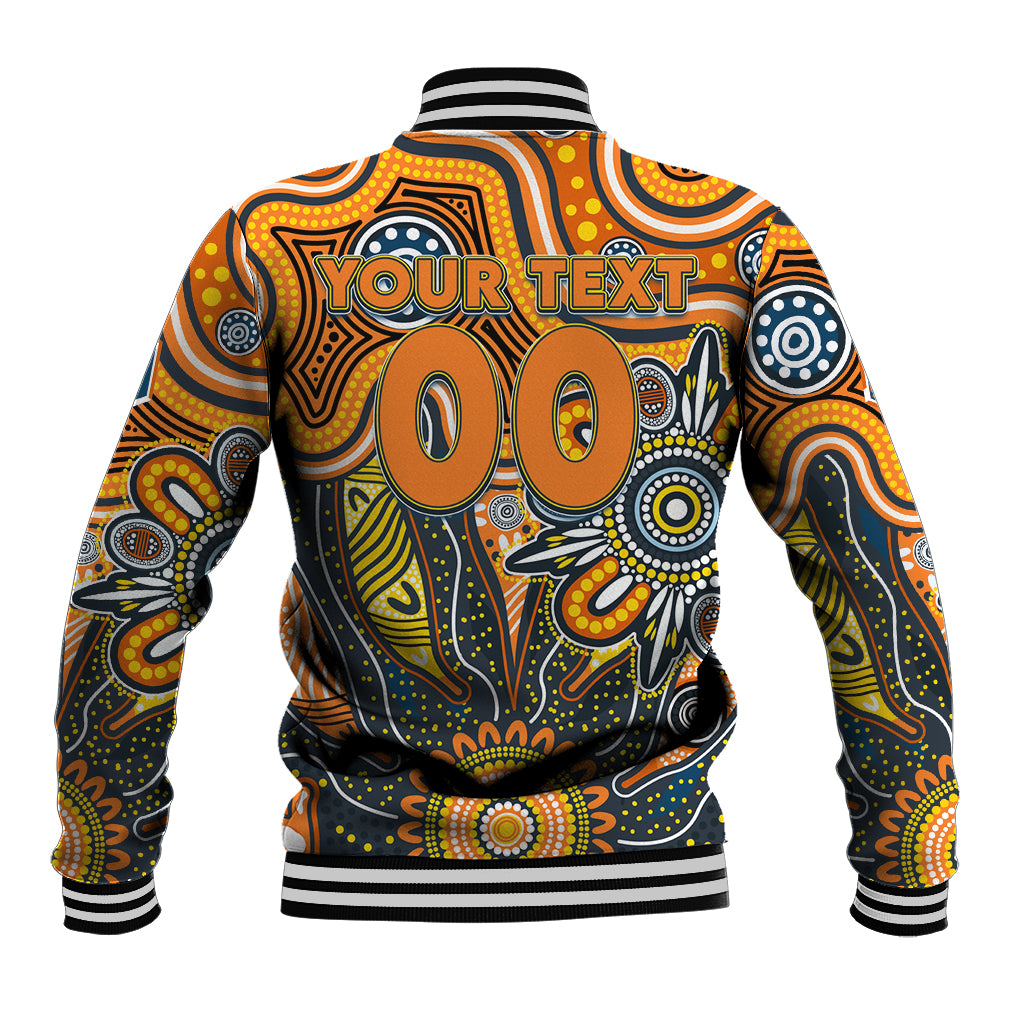 Personalised Giants NAIDOC Week 2024 Baseball Jacket Aussie Aboriginal Art