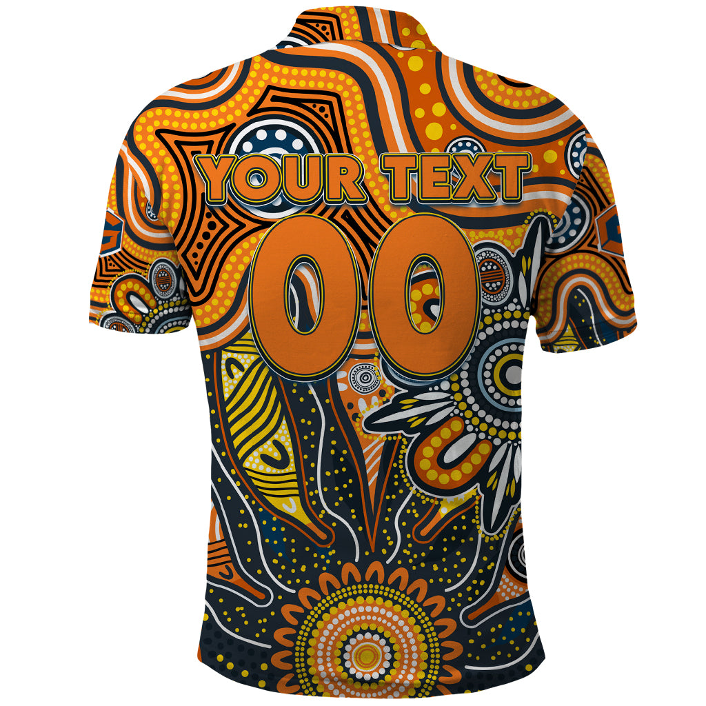 Personalised Giants NAIDOC Week 2024 Polo Shirt Aussie Aboriginal Art