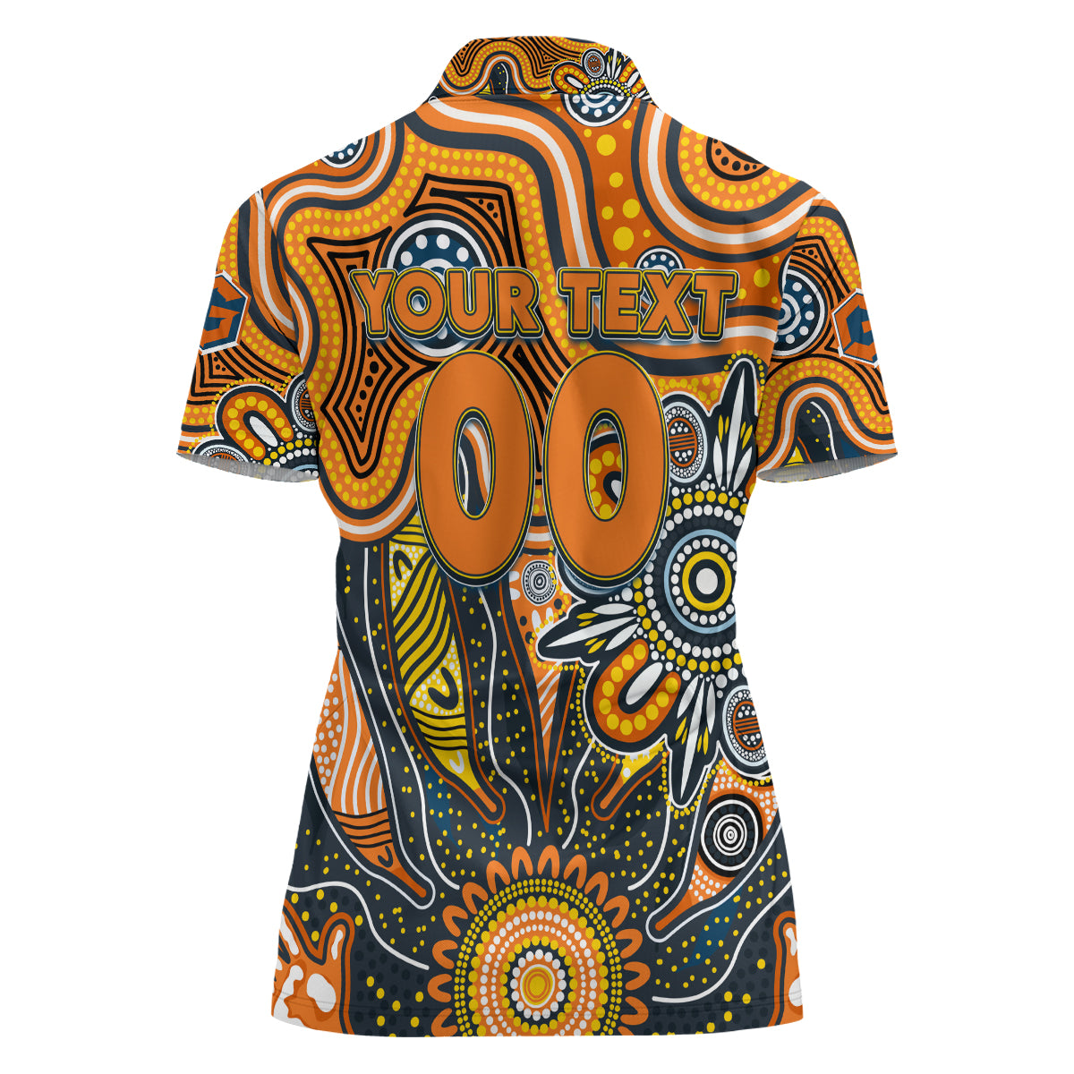 Personalised Giants NAIDOC Week 2024 Women Polo Shirt Aussie Aboriginal Art