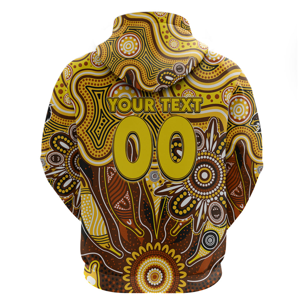 Personalised Hawks NAIDOC Week 2024 Hoodie Aussie Aboriginal Art