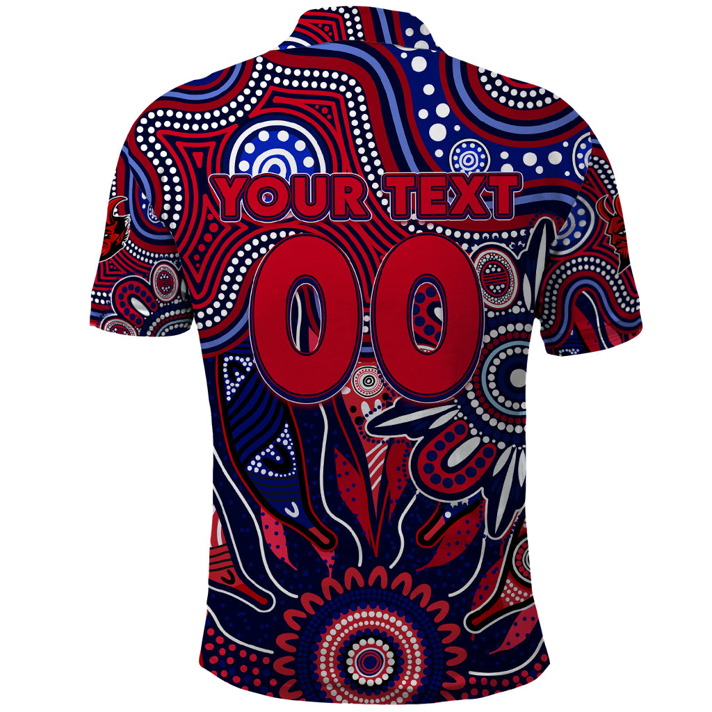 Personalised Demons NAIDOC Week 2024 Polo Shirt Aussie Aboriginal Art