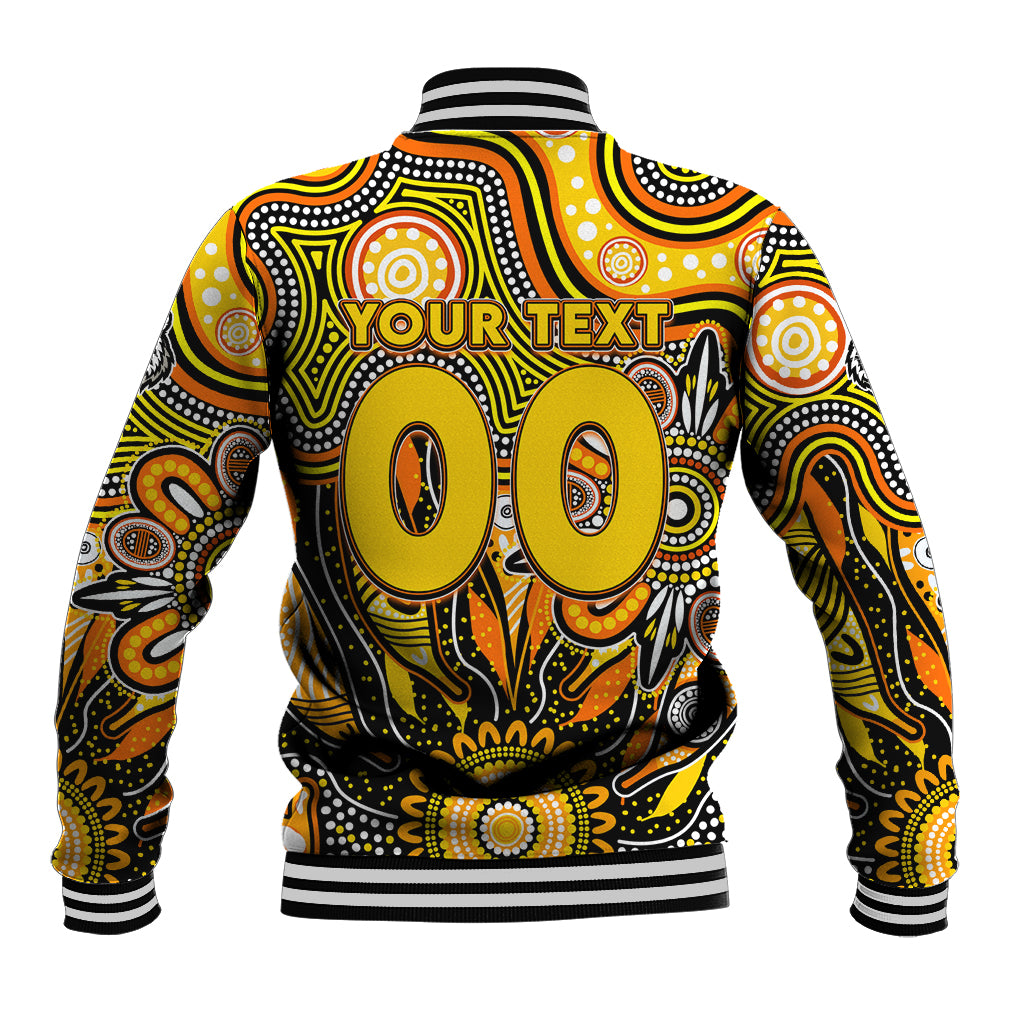 Personalised Tiger NAIDOC Week 2024 Baseball Jacket Aussie Aboriginal Art