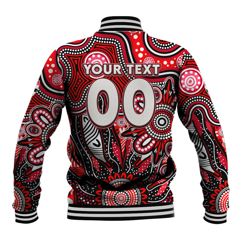 Personalised Saints NAIDOC Week 2024 Baseball Jacket Aussie Aboriginal Art