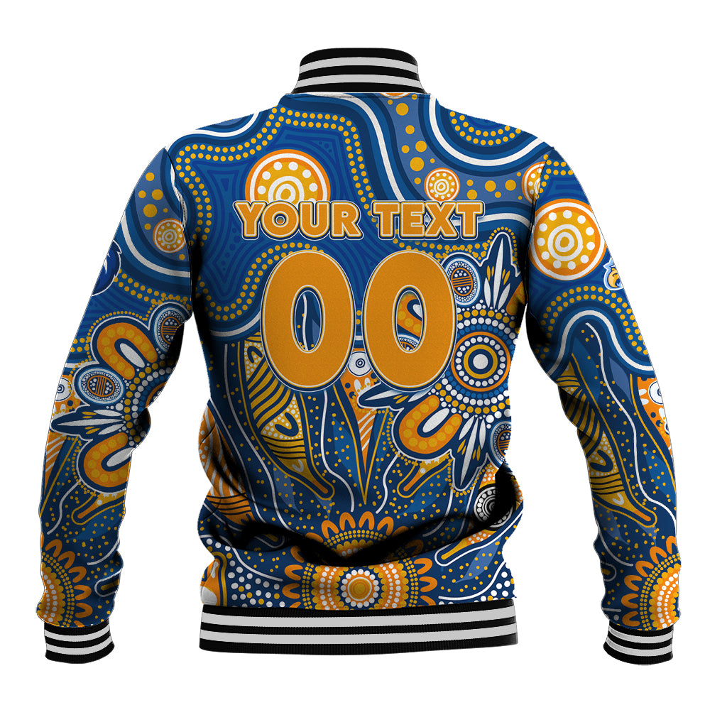 Personalised Eagles NAIDOC Week 2024 Baseball Jacket Aussie Aboriginal Art