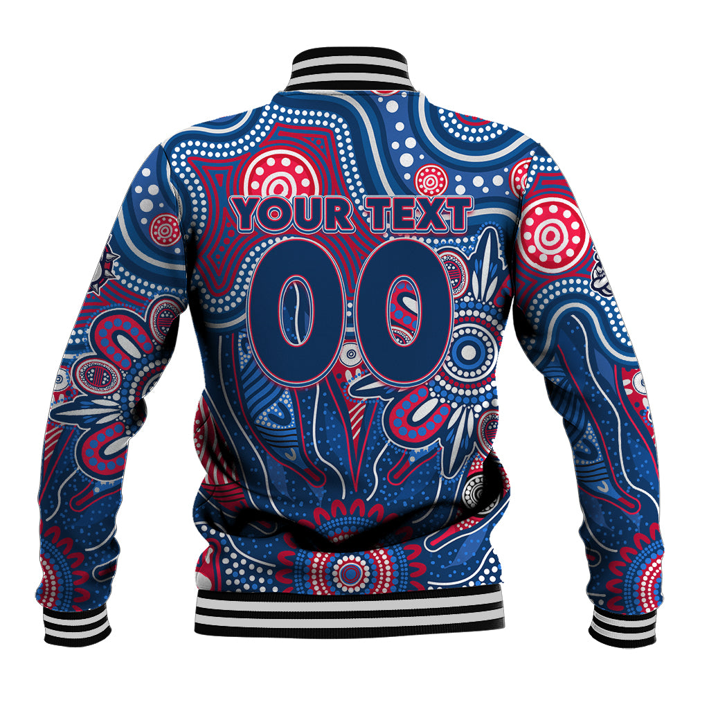 Personalised Bulldogs NAIDOC Week 2024 Baseball Jacket Aussie Aboriginal Art