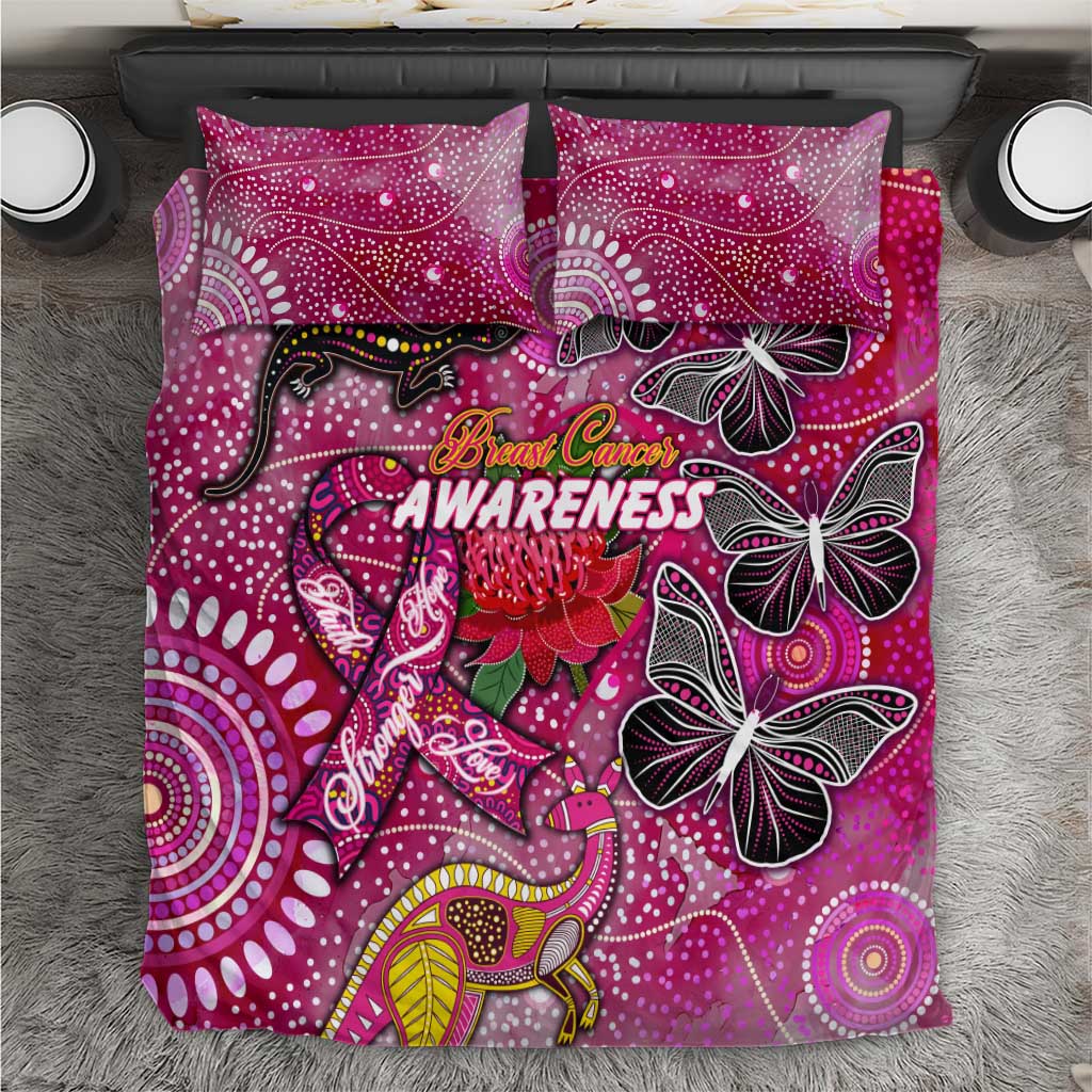 Breast Cancer Awareness Aboriginal Bedding Set Australian Pink Out