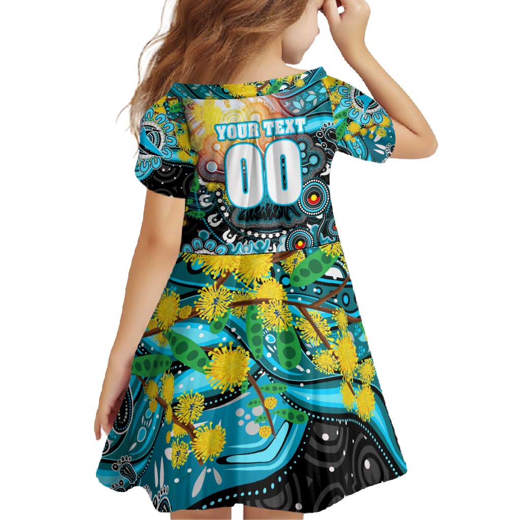 Personalised NAIDOC Week 2025 Sharks Rugby Family Matching Off Shoulder Maxi Dress and Hawaiian Shirt Aboriginal Dot Painting