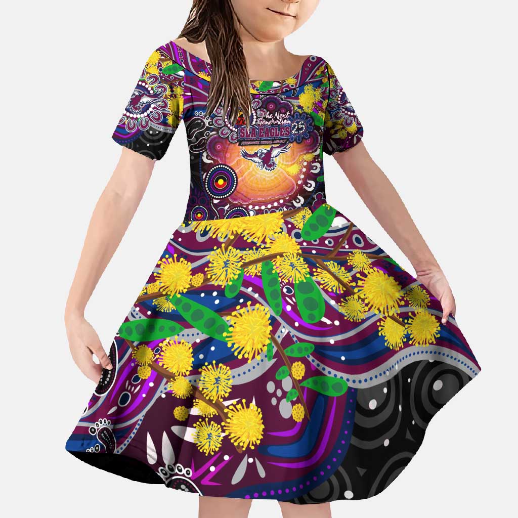 Personalised NAIDOC Week 2025 Sea Eagles Rugby Family Matching Summer Maxi Dress and Hawaiian Shirt Aboriginal Dot Painting