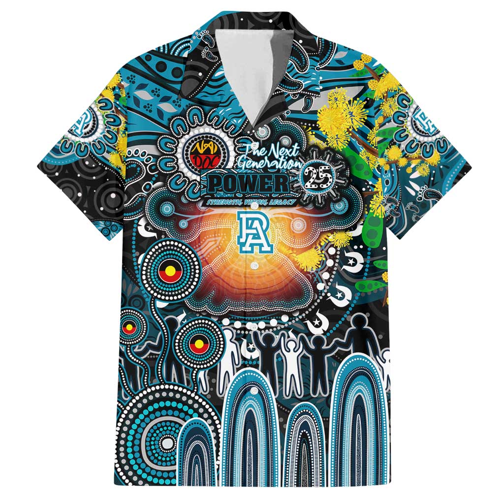 Personalised NAIDOC Week 2025 Power Football Family Matching Long Sleeve Bodycon Dress and Hawaiian Shirt Aboriginal Dot Painting