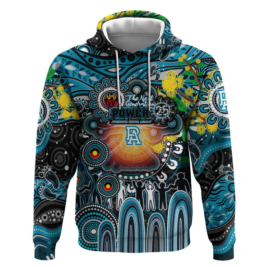 Personalised NAIDOC Week 2025 Power Football Hoodie Aboriginal Dot Painting