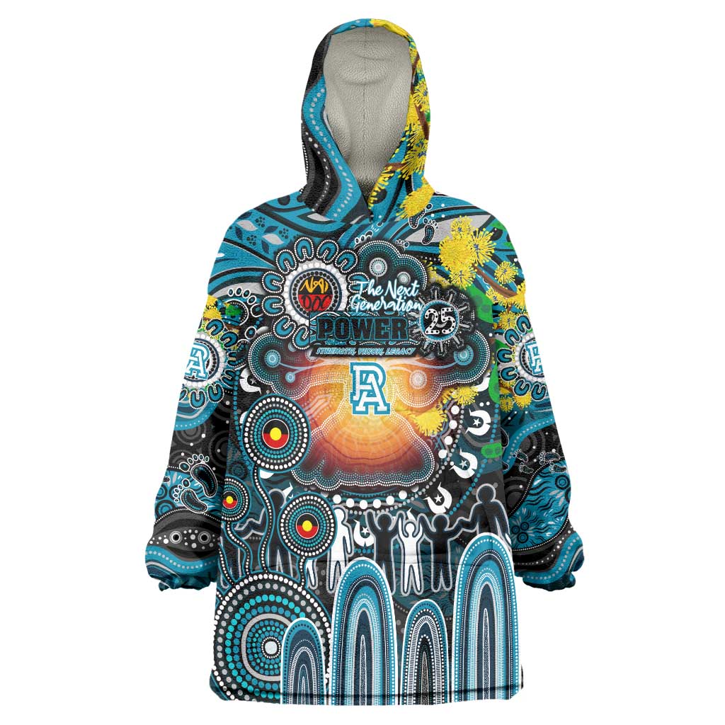 Personalised NAIDOC Week 2025 Power Football Wearable Blanket Hoodie Aboriginal Dot Painting