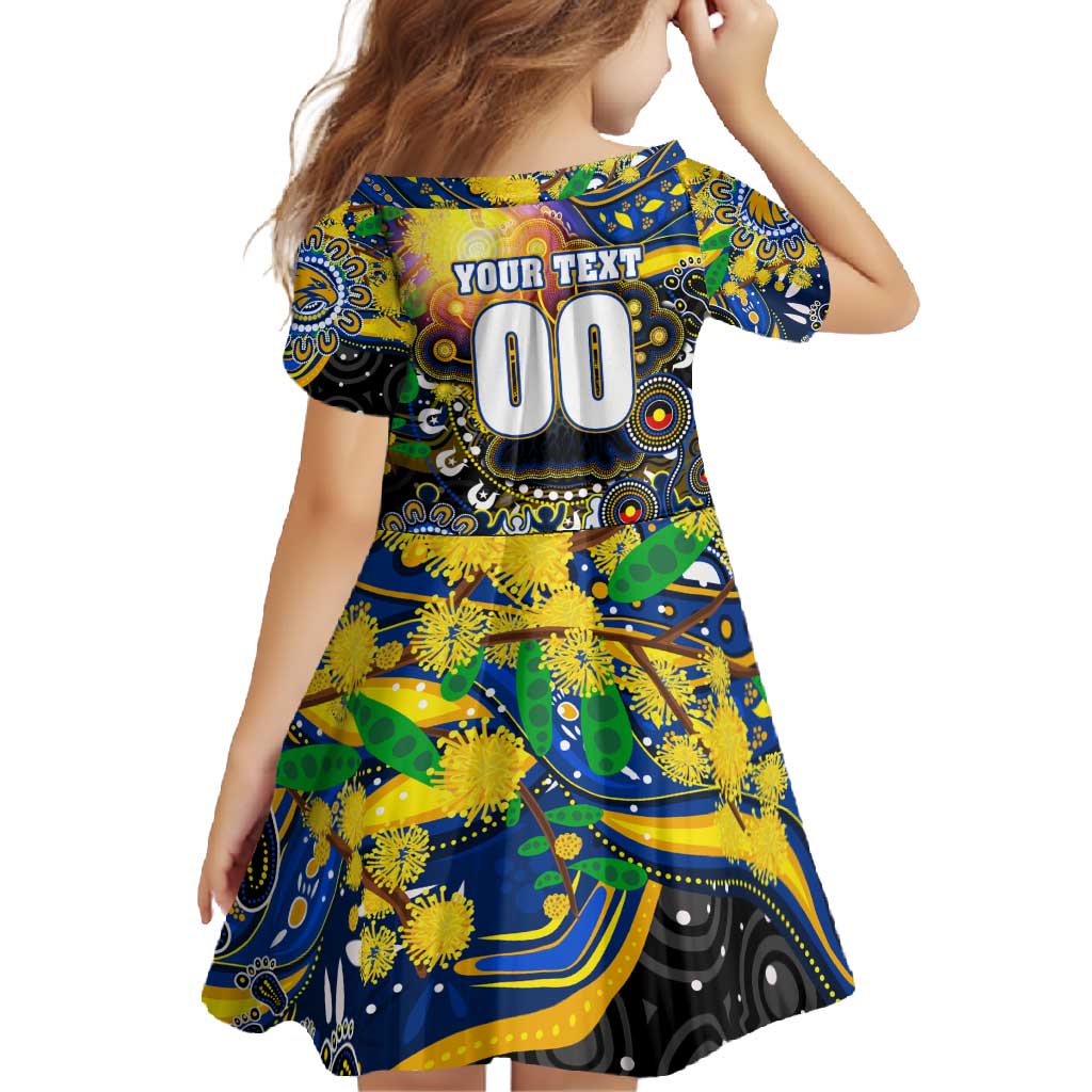 Personalised NAIDOC Week 2025 Eagles Football Family Matching Off Shoulder Maxi Dress and Hawaiian Shirt Aboriginal Dot Painting