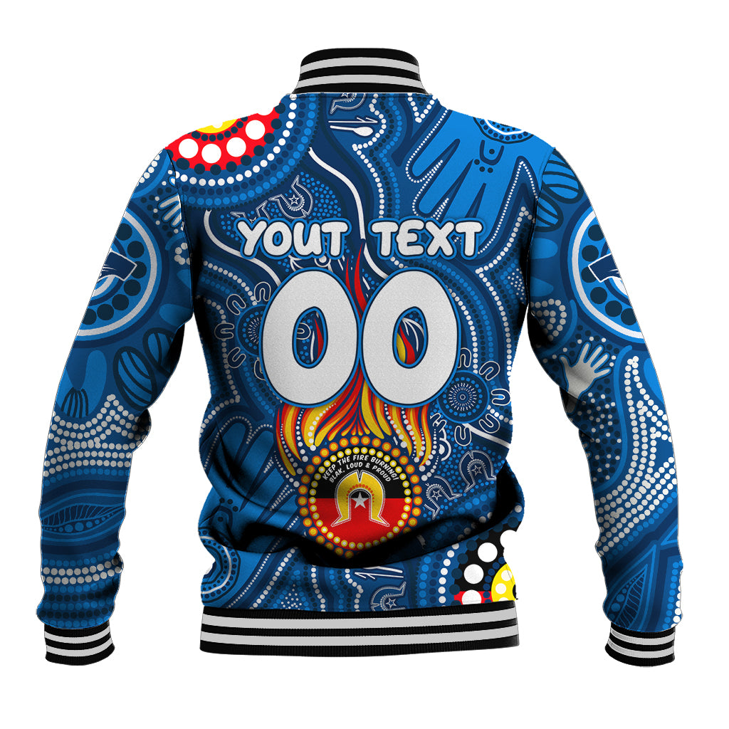 Personalised NAIDOC Week 2024 Geelong Cats Baseball Jacket Australian Aboriginal Hand Painting