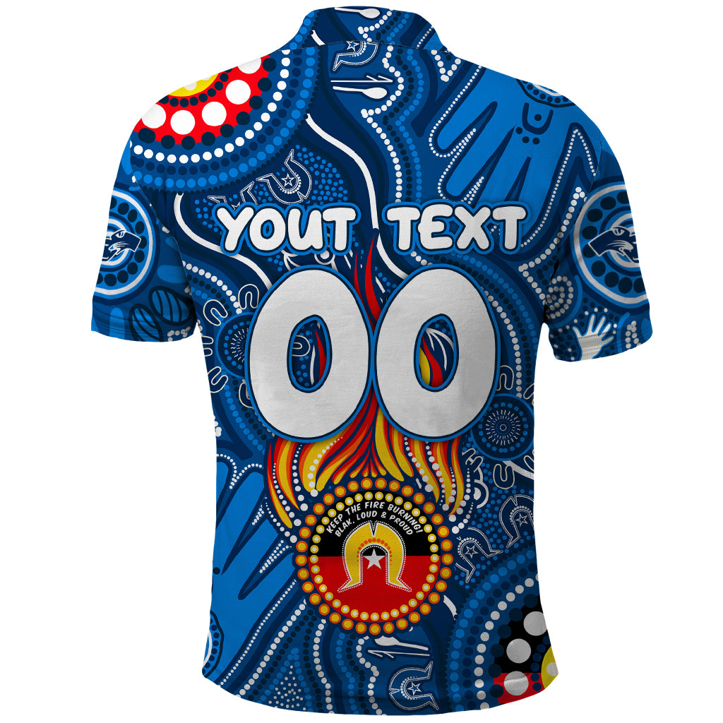 Personalised NAIDOC Week 2024 Geelong Cats Polo Shirt Australian Aboriginal Hand Painting