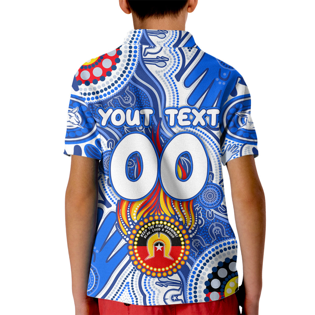 Personalised NAIDOC Week 2024 Melbourne Demons Kid Polo Shirt Australian Aboriginal Hand Painting