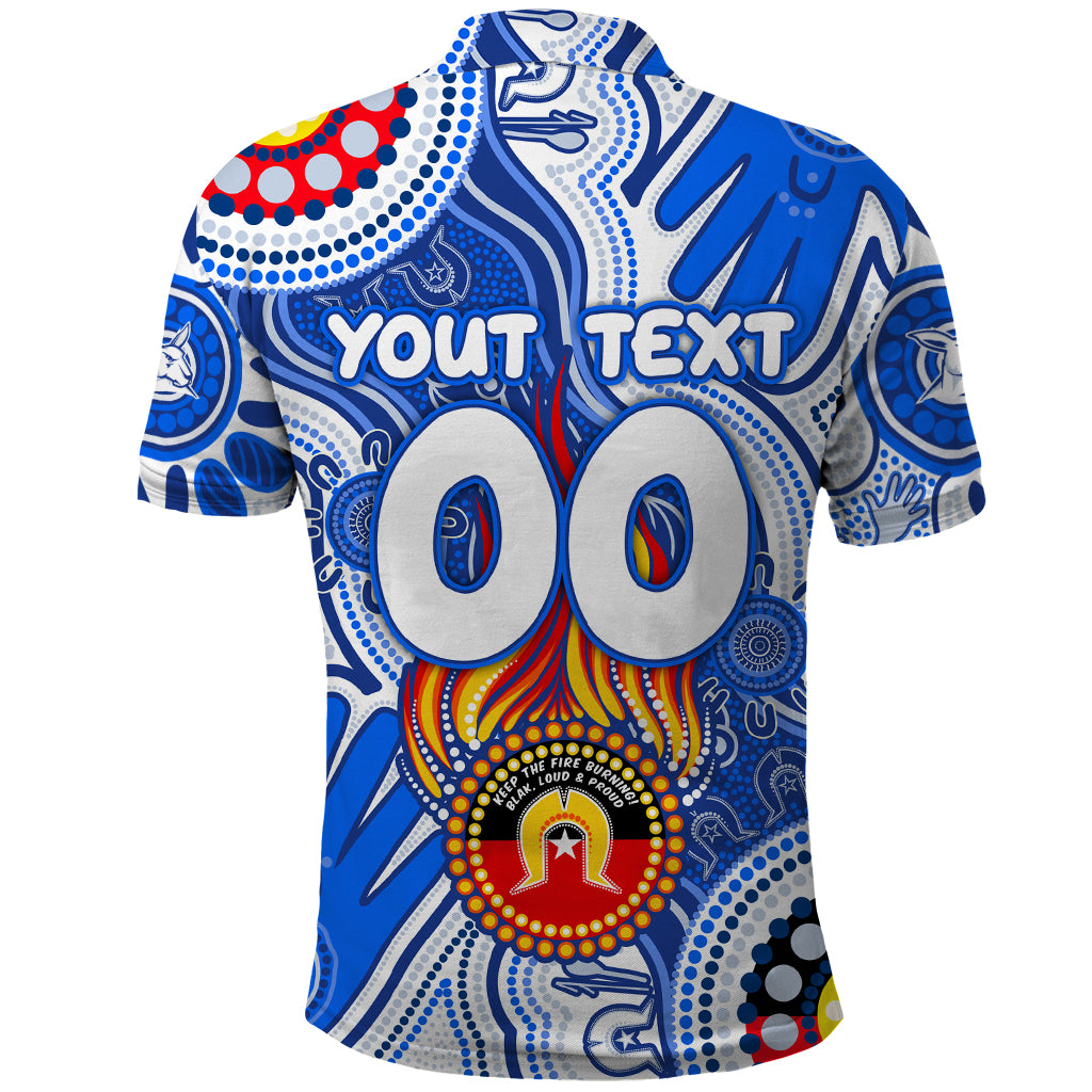 Personalised NAIDOC Week 2024 Melbourne Demons Polo Shirt Australian Aboriginal Hand Painting