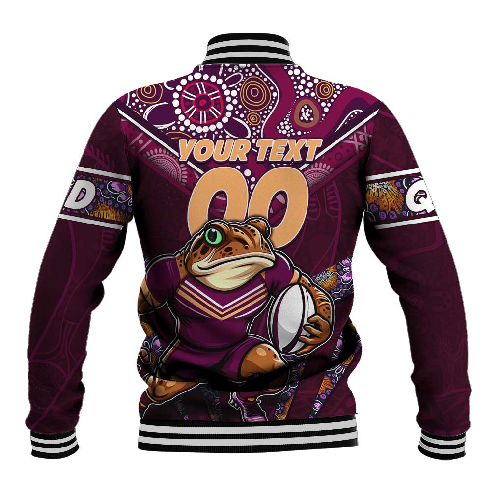 Personalised Queensland Maroons Baseball Jacket Mascot Rugby League