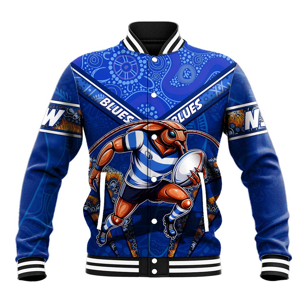 Personalised NSW Blues Baseball Jacket Mascot Rugby League