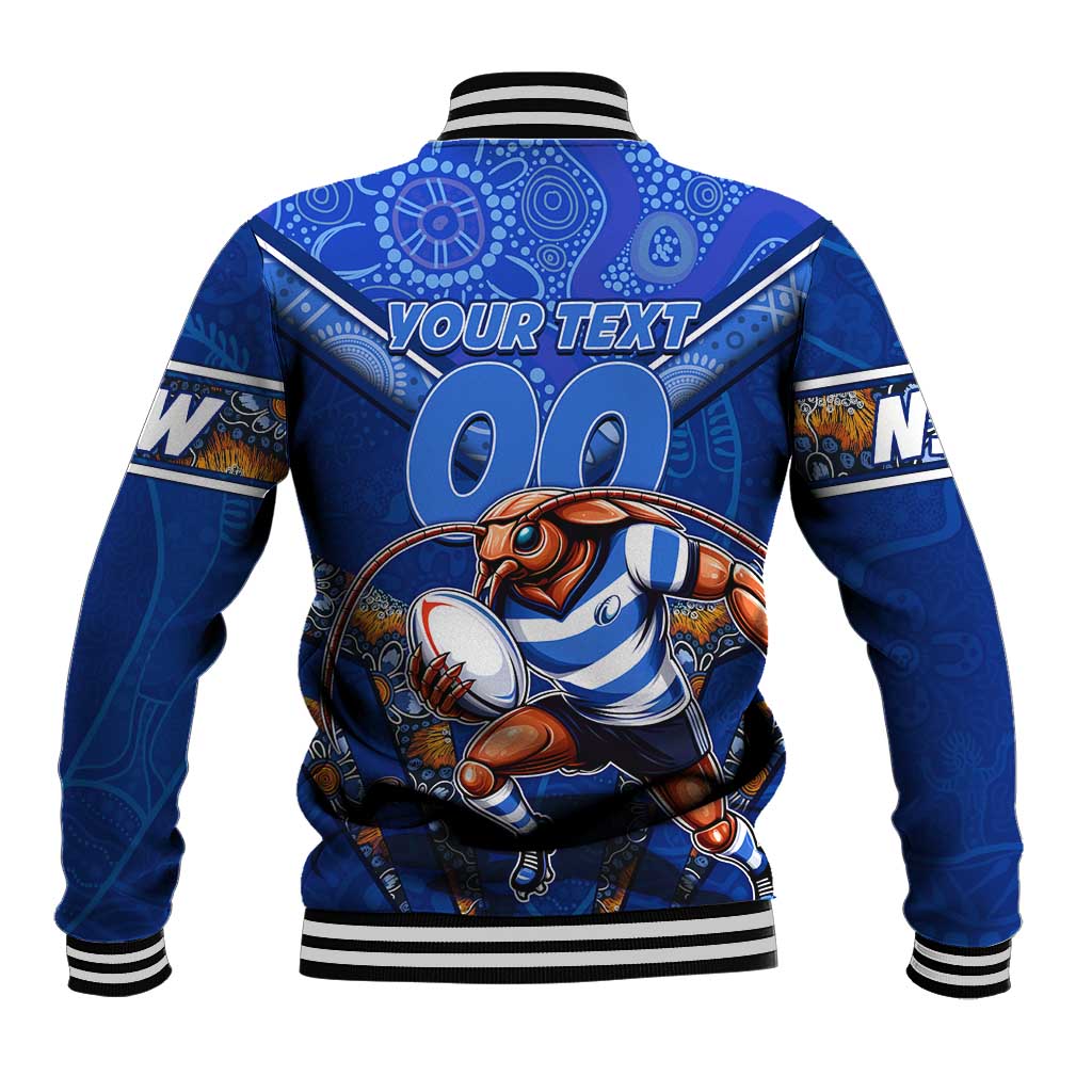 Personalised NSW Blues Baseball Jacket Mascot Rugby League