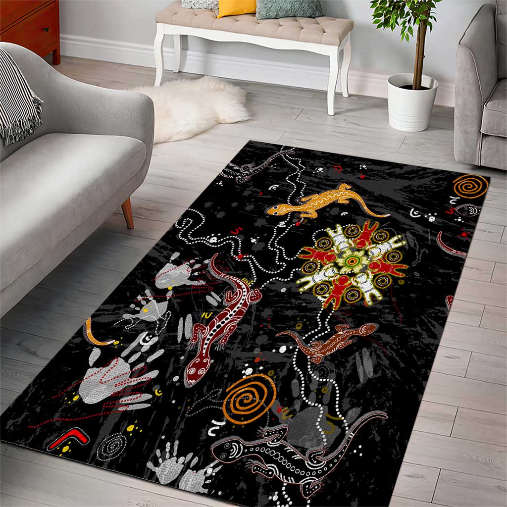 Lizard Aboriginal Australia Area Rug