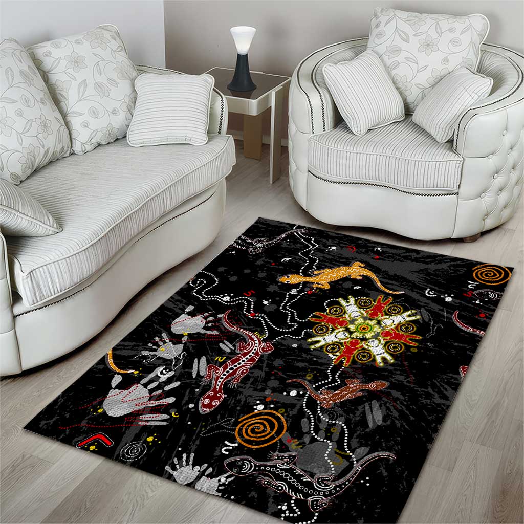 Lizard Aboriginal Australia Area Rug