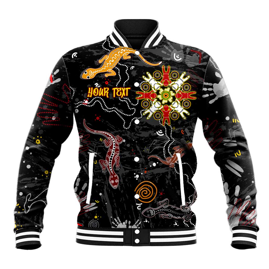 Lizard Aboriginal Australia Baseball Jacket