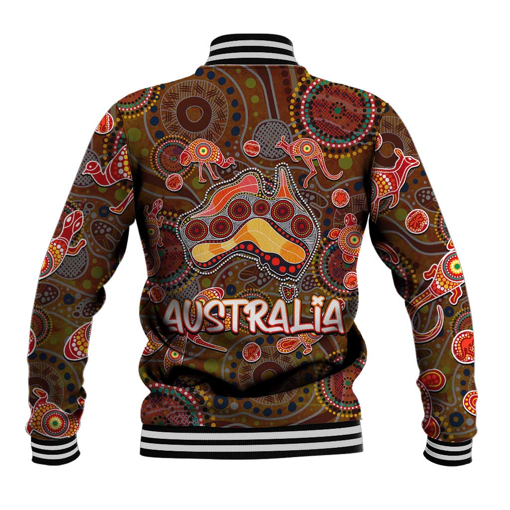 Animal Australia Aboriginal Art Baseball Jacket