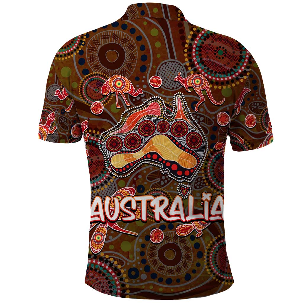 Animal Australia Aboriginal Art Polo Shirt