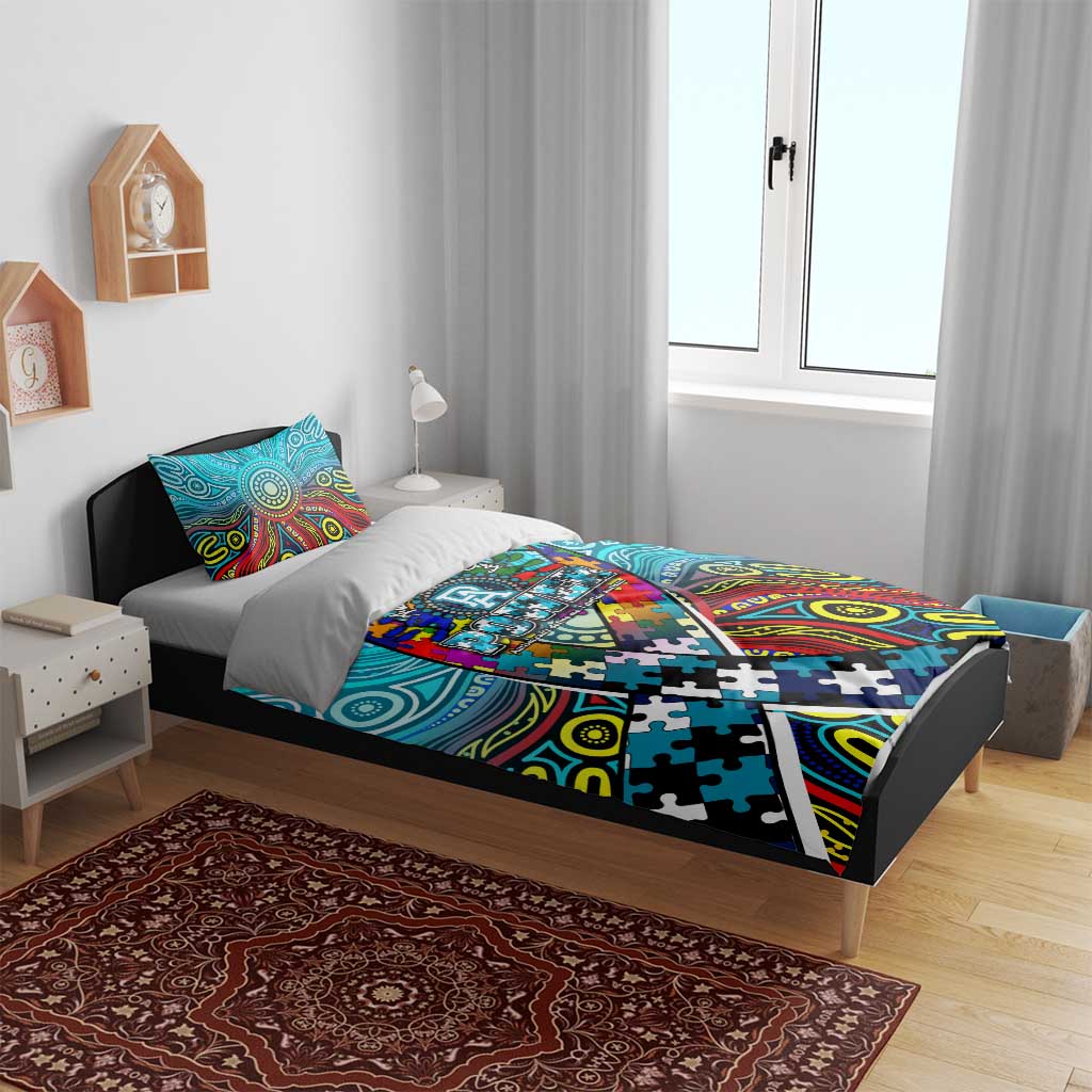 Autism Awareness Australia Port Adelaide Power Bedding Set Aboriginal Indigenous Art