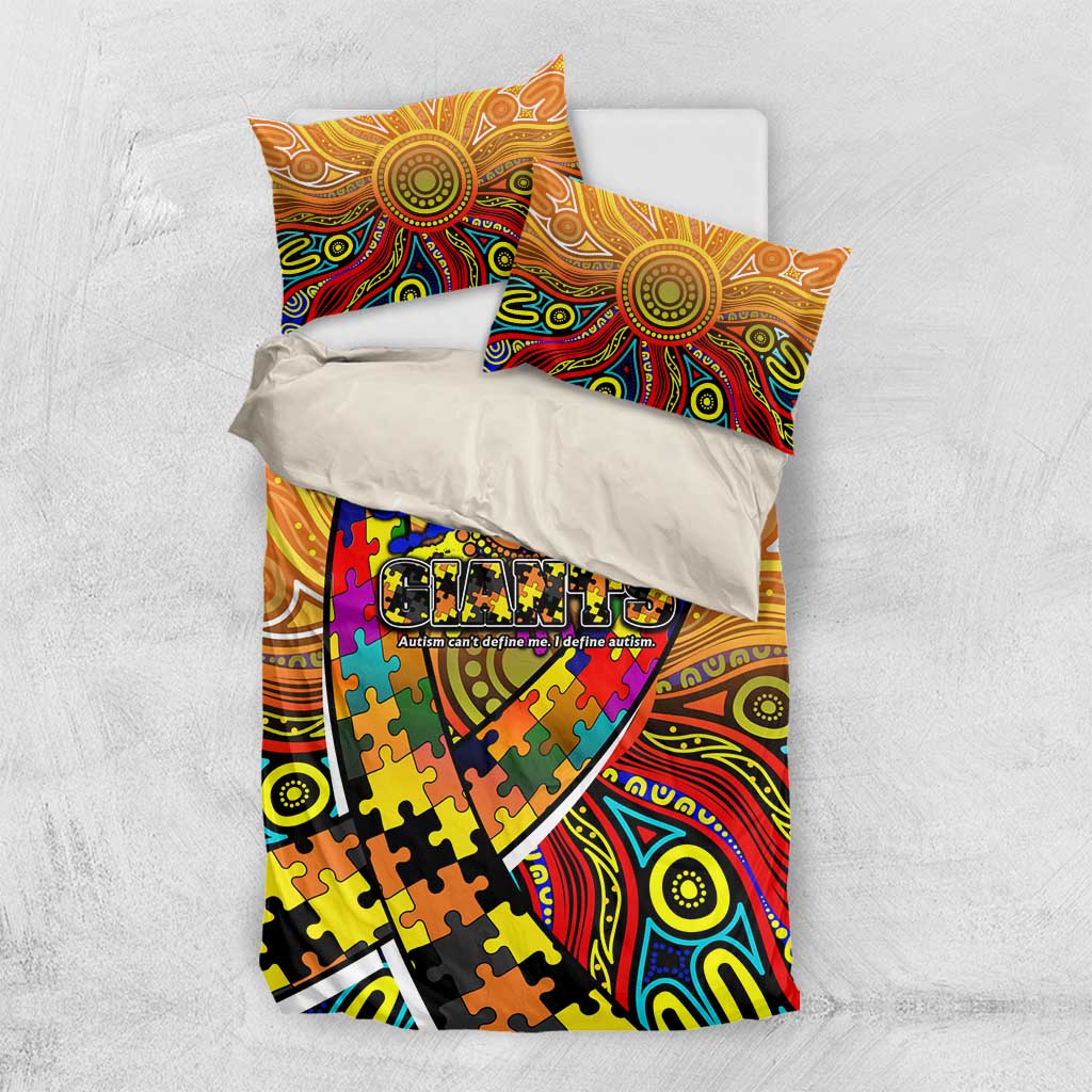 Autism Awareness Australia GWS Giants Bedding Set Aboriginal Indigenous Art