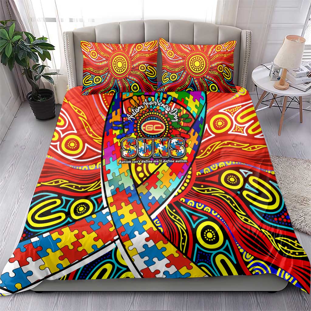 Autism Awareness Australia Gold Coast Suns Bedding Set Aboriginal Indigenous Art