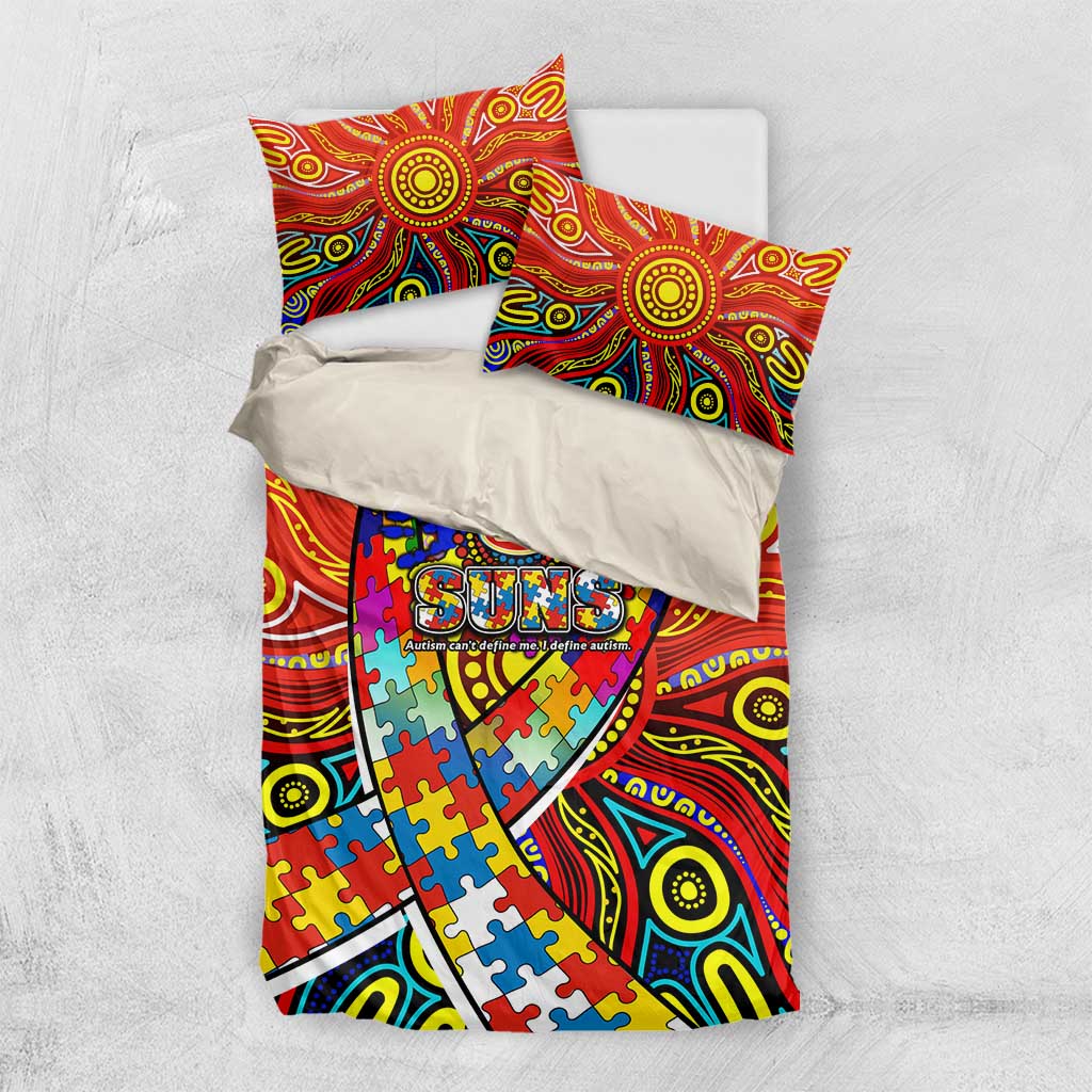 Autism Awareness Australia Gold Coast Suns Bedding Set Aboriginal Indigenous Art