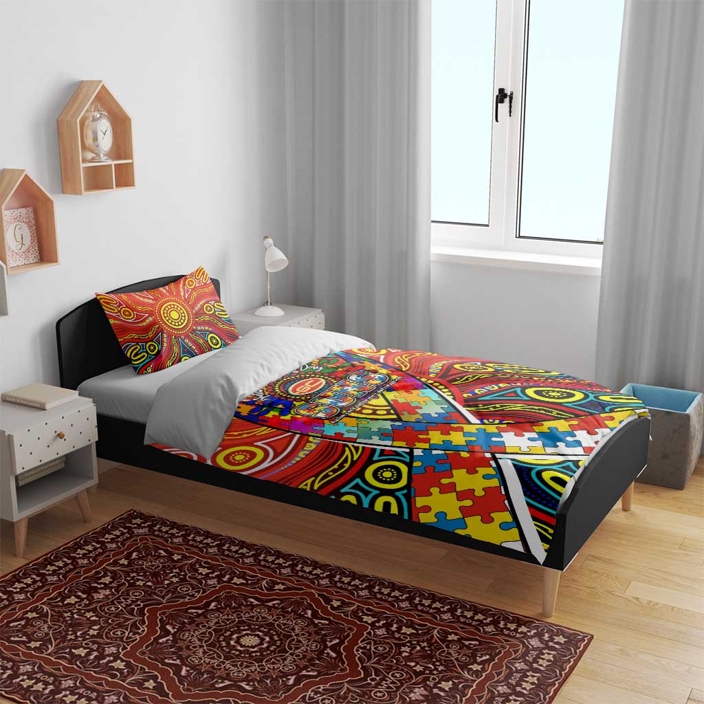 Autism Awareness Australia Gold Coast Suns Bedding Set Aboriginal Indigenous Art