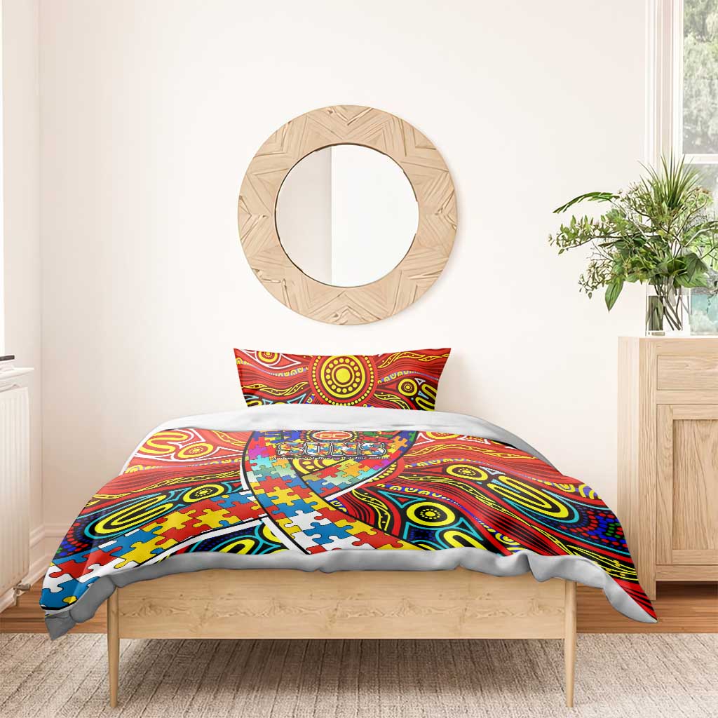 Autism Awareness Australia Gold Coast Suns Bedding Set Aboriginal Indigenous Art