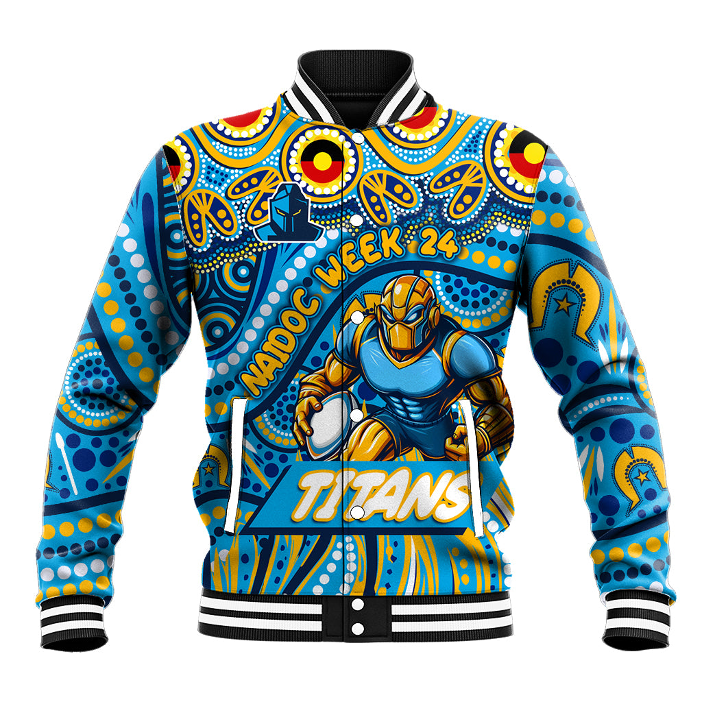 Custom Australia NAIDOC Week 2024 Baseball Jacket Titans Mascot Keep The Fire Burning