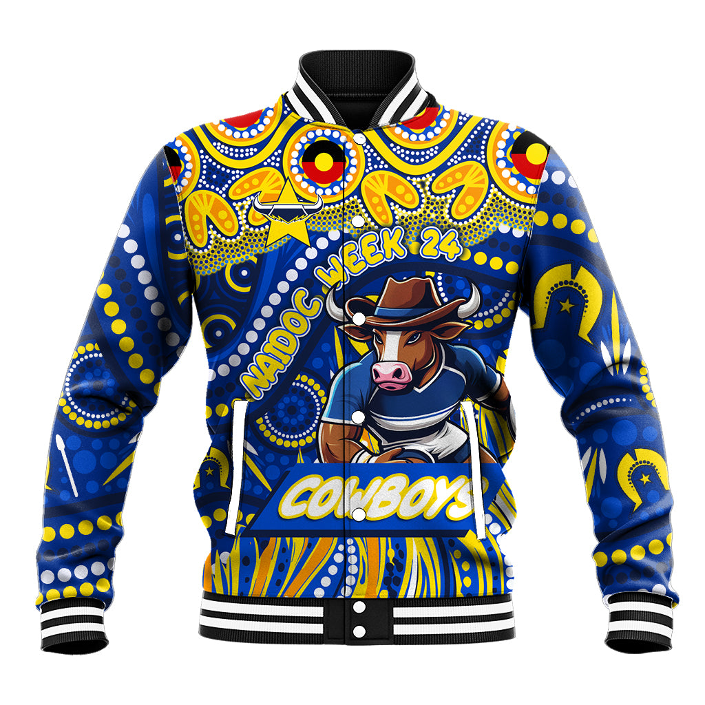 Custom Australia NAIDOC Week 2024 Baseball Jacket Cowboys Mascot Keep The Fire Burning