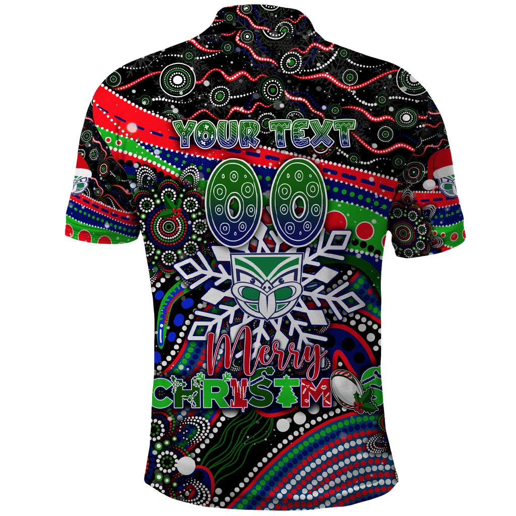 Merry Christmas New Zealand Warriors Polo Shirt Aboriginal Santa Rugby Mascot