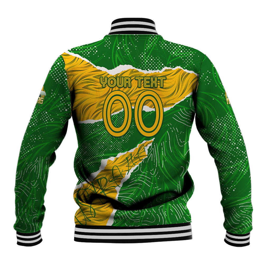 Personalised Matildas Baseball Jacket Australia Soccer Fingerprint