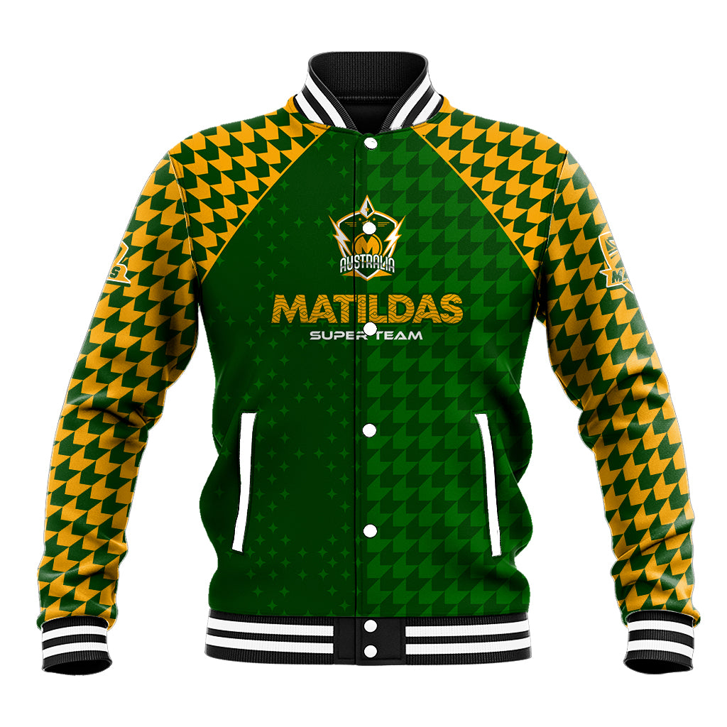 Personalised Australia Soccer Matildas Baseball Jacket Super Team