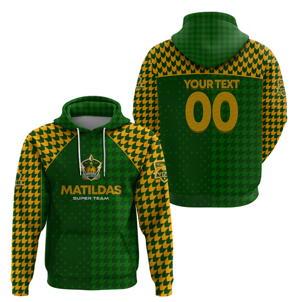 Personalised Australia Soccer Matildas Hoodie Super Team