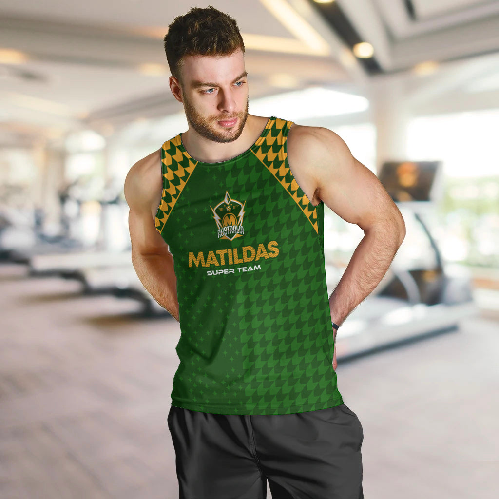 Personalised Australia Soccer Matildas Men Tank Top Super Team