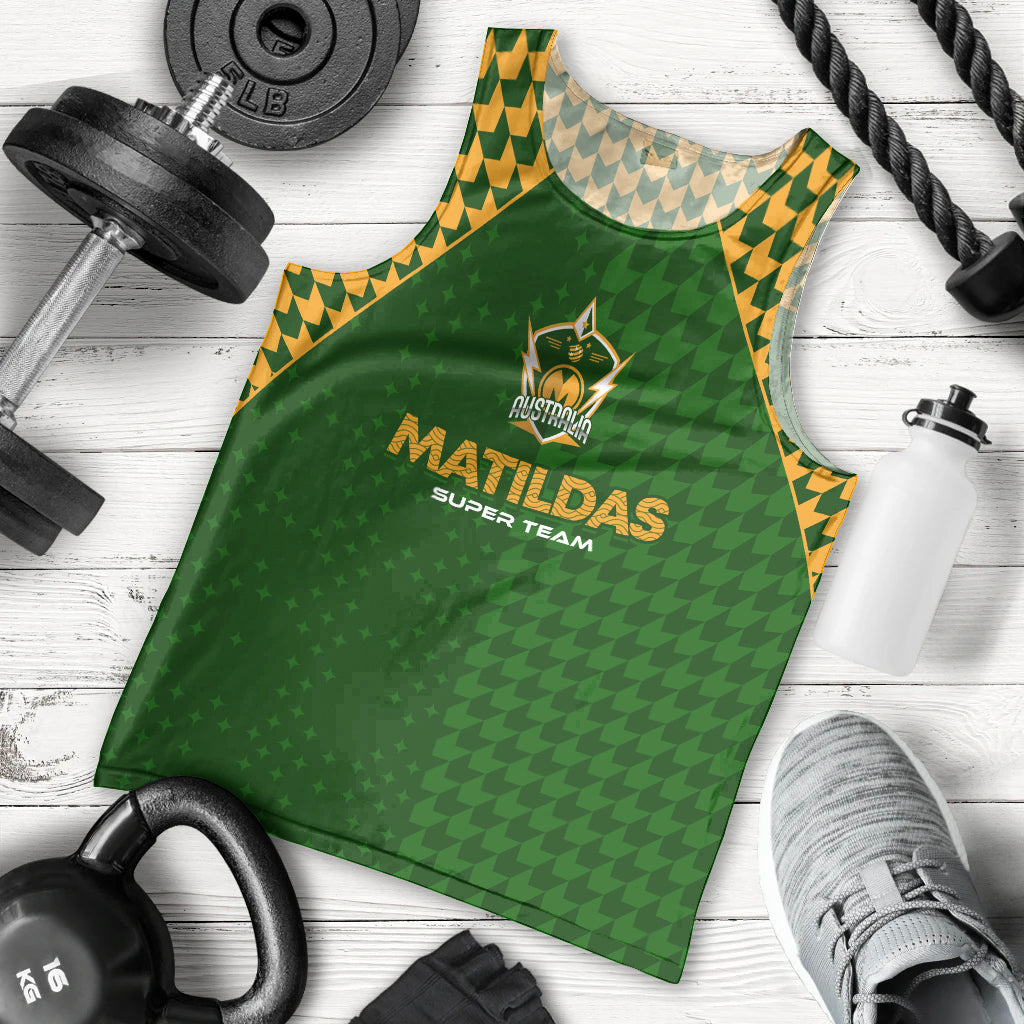 Personalised Australia Soccer Matildas Men Tank Top Super Team