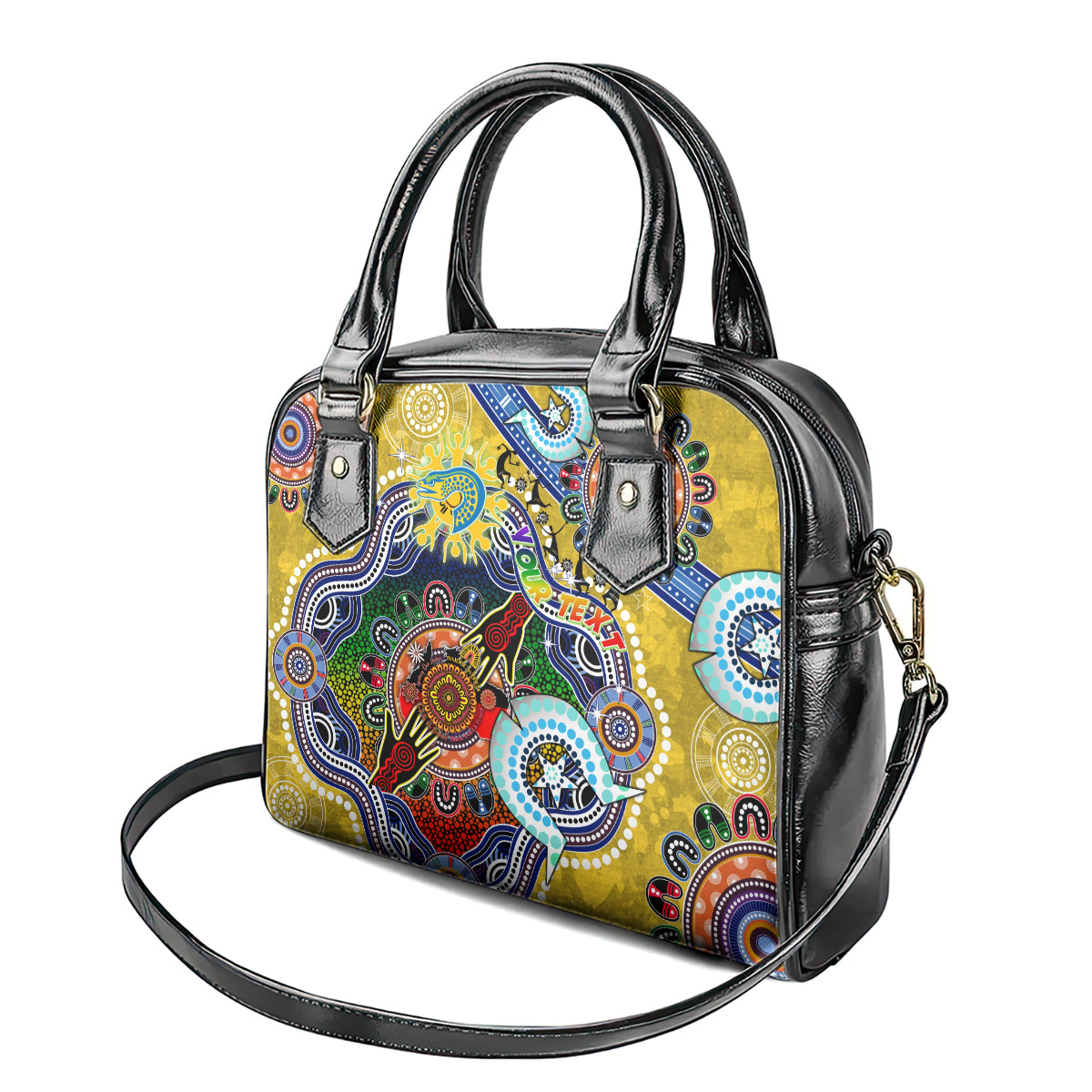 Personalised Eels NAIDOC Week 2024 Shoulder Handbag Australia Aboriginal Dot Painting