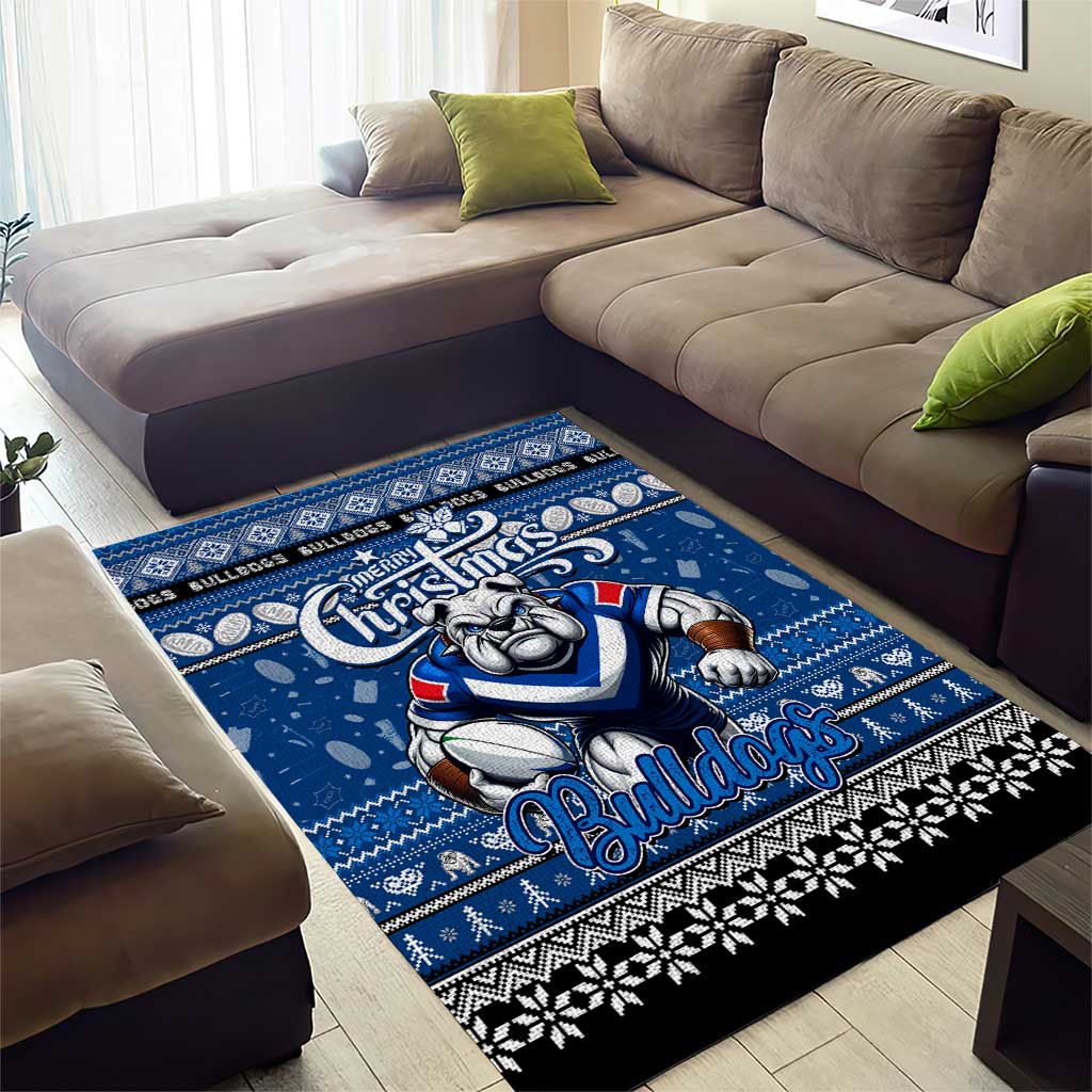 Bulldogs Rugby Xmas Area Rug Australia NRL Mascot