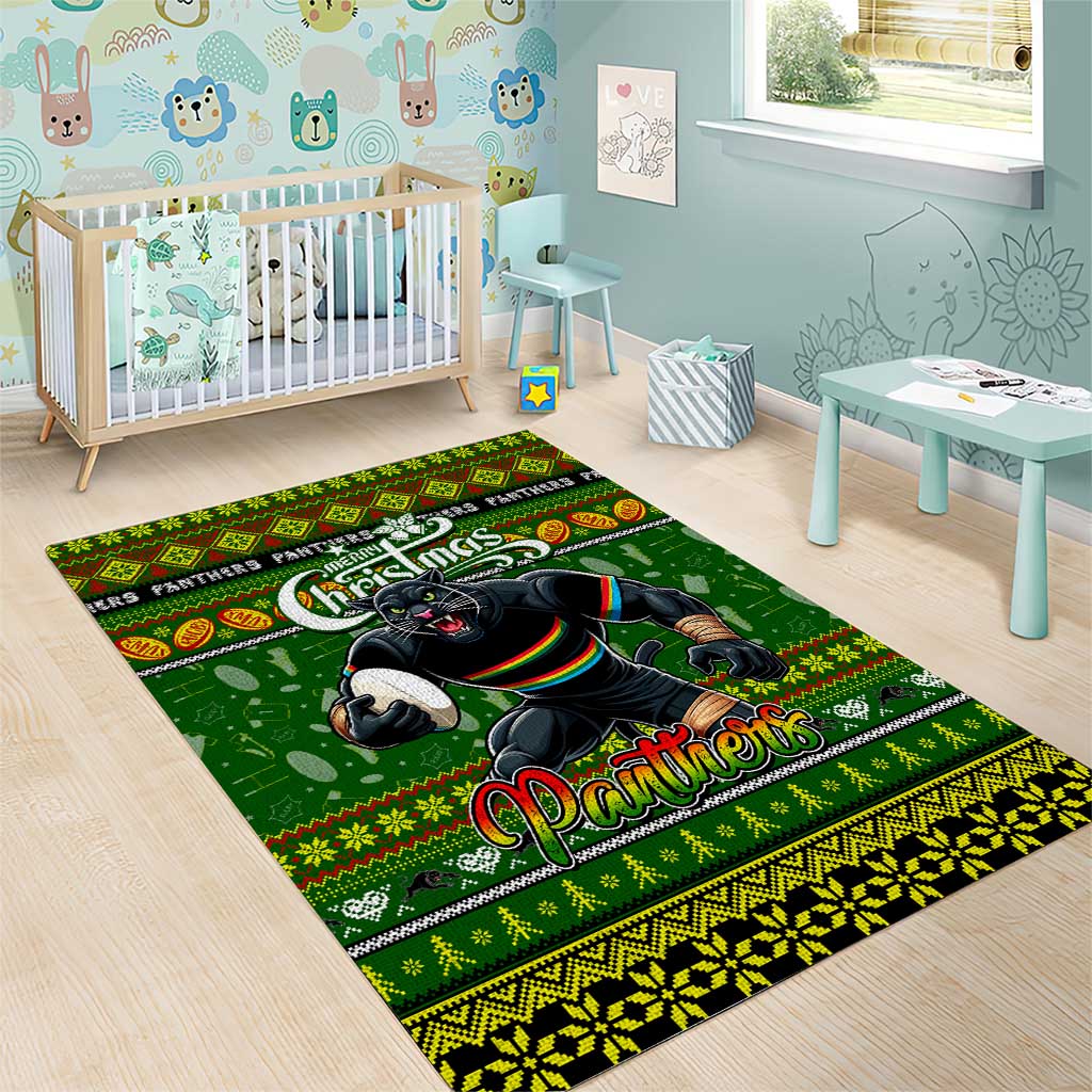 Panthers Rugby Xmas Area Rug Australia NRL Mascot