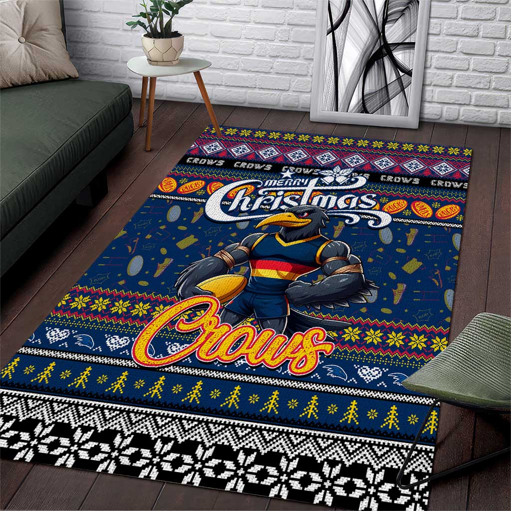 Crows Football Xmas Area Rug Australia AFL Mascot