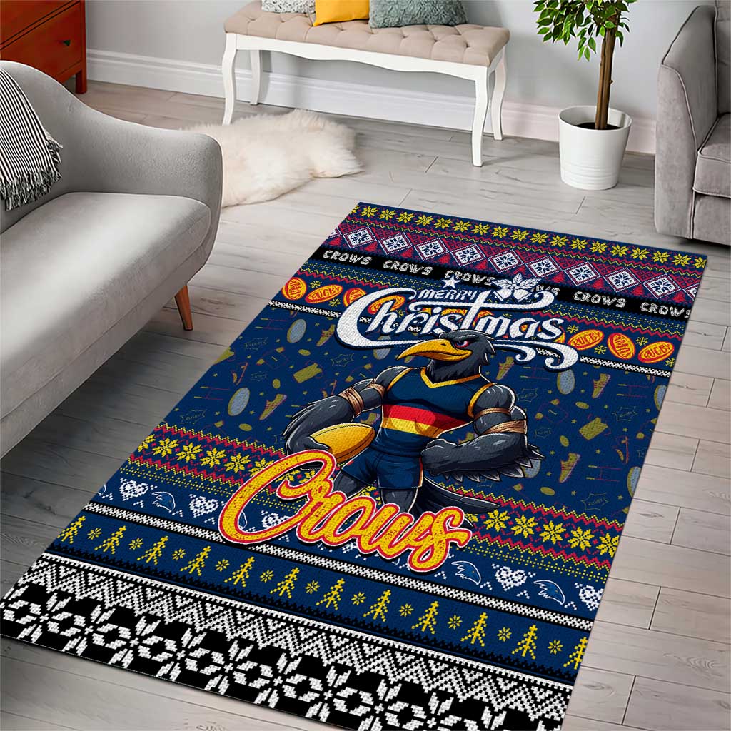 Crows Football Xmas Area Rug Australia AFL Mascot