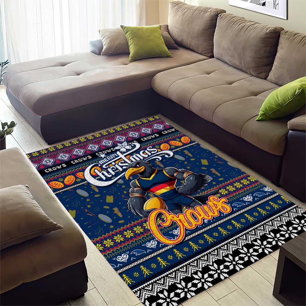 Crows Football Xmas Area Rug Australia AFL Mascot